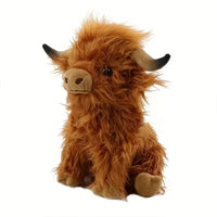 Coorie™ Highland Cow Comfort Plush — Weighted & Warmable