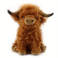 Coorie™ Highland Cow Comfort Plush — Weighted & Warmable